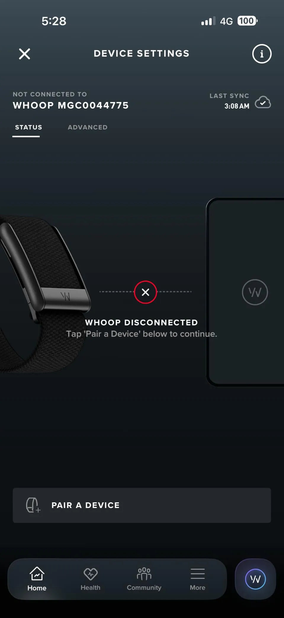 WHOOP 5.0 Activity & Fitness Tracker