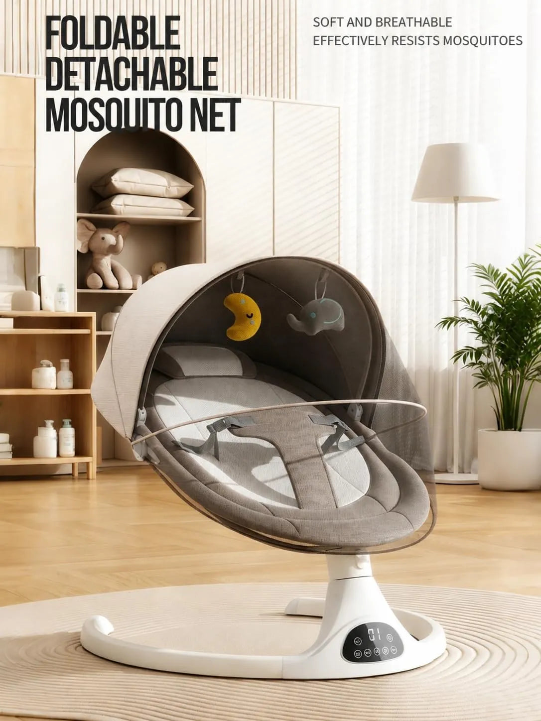 Electric Baby Rocker Swing Newborn Automatic Baby Rocking Chair