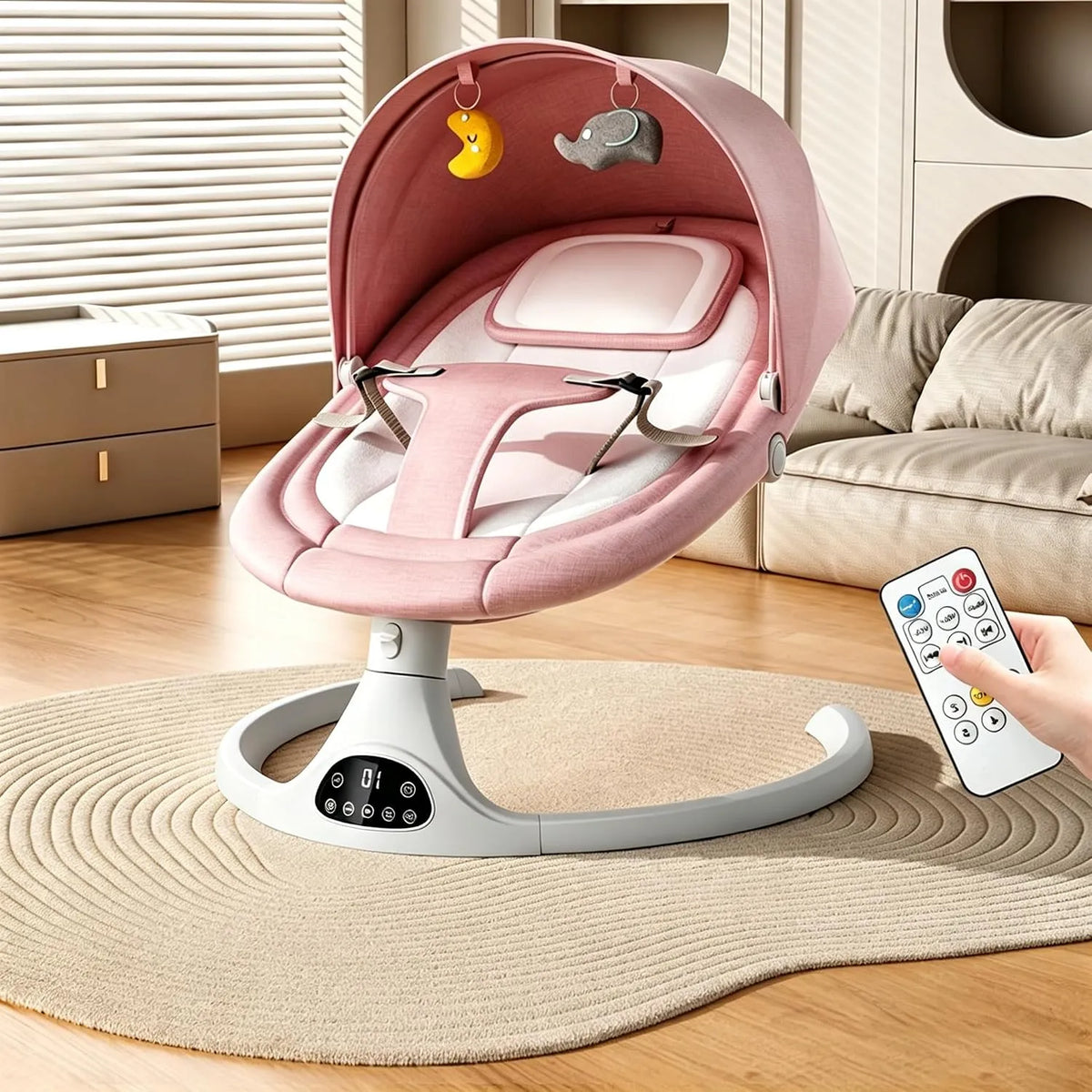 Electric Baby Rocker Swing Newborn Automatic Baby Rocking Chair