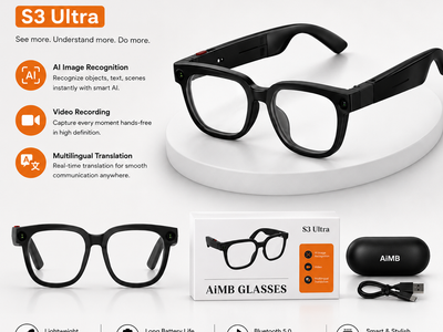 AIMB-S3 Ultra Smart Glasses Translation Bluetooth Sunglasses