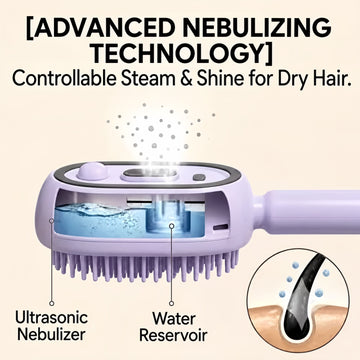 Electric Spray Comb with Air Cushion and Massage Function