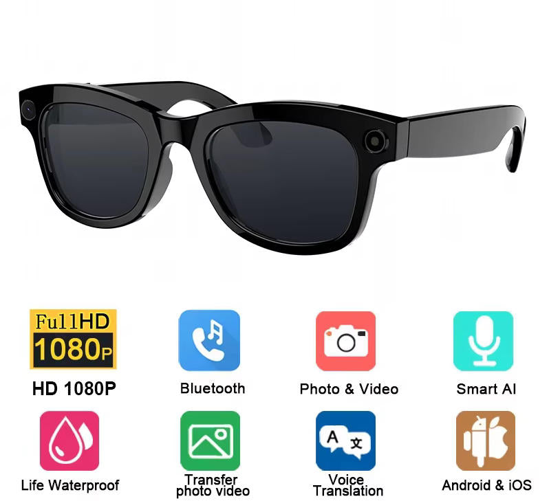 AIMB-S3 Ultra Smart Glasses Translation Bluetooth Sunglasses