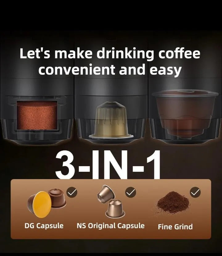 BRIX 3-in-1 Portable Espresso Coffee Machine