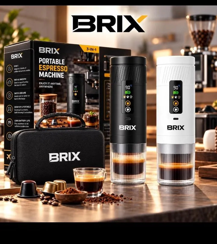 BRIX 3-in-1 Portable Espresso Coffee Machine