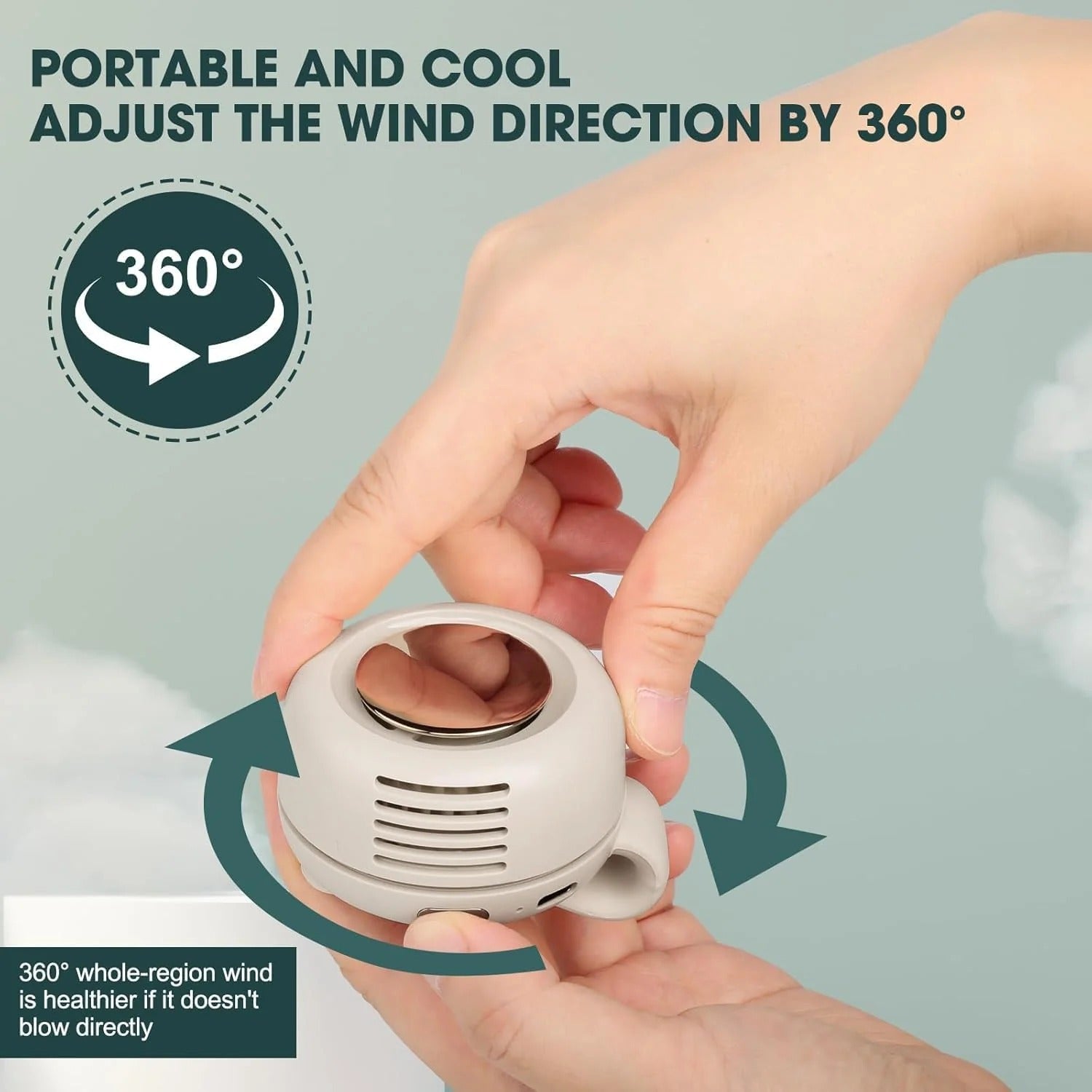 Rechargeable Mini Whirlwind Bladeless Fan
