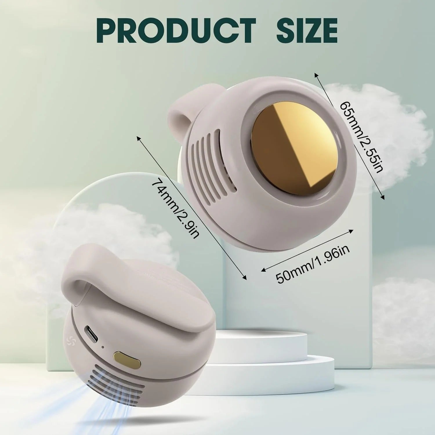 Rechargeable Mini Whirlwind Bladeless Fan