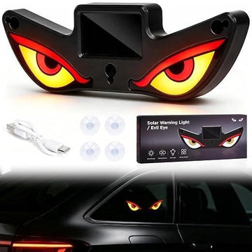 Solar Demon Eye LED Car Light – Wireless Devil Eyes Windshield Lamp
