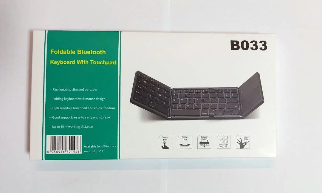 B033 Foldable Bluetooth Wireless Keyboard