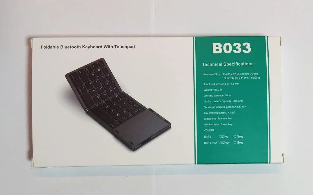 B033 Foldable Bluetooth Wireless Keyboard